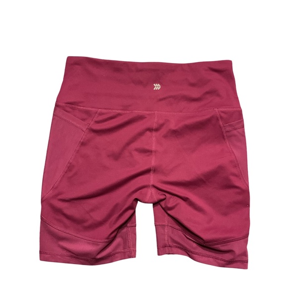 All in Motion Pink Bike Shorts High Waist Compression - Picture 3 of 7